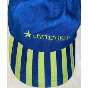 LIMITED Too JEANS BASEBALL CAP. 1990's. W/LABEL Stripes Vintage Rare M / L Size